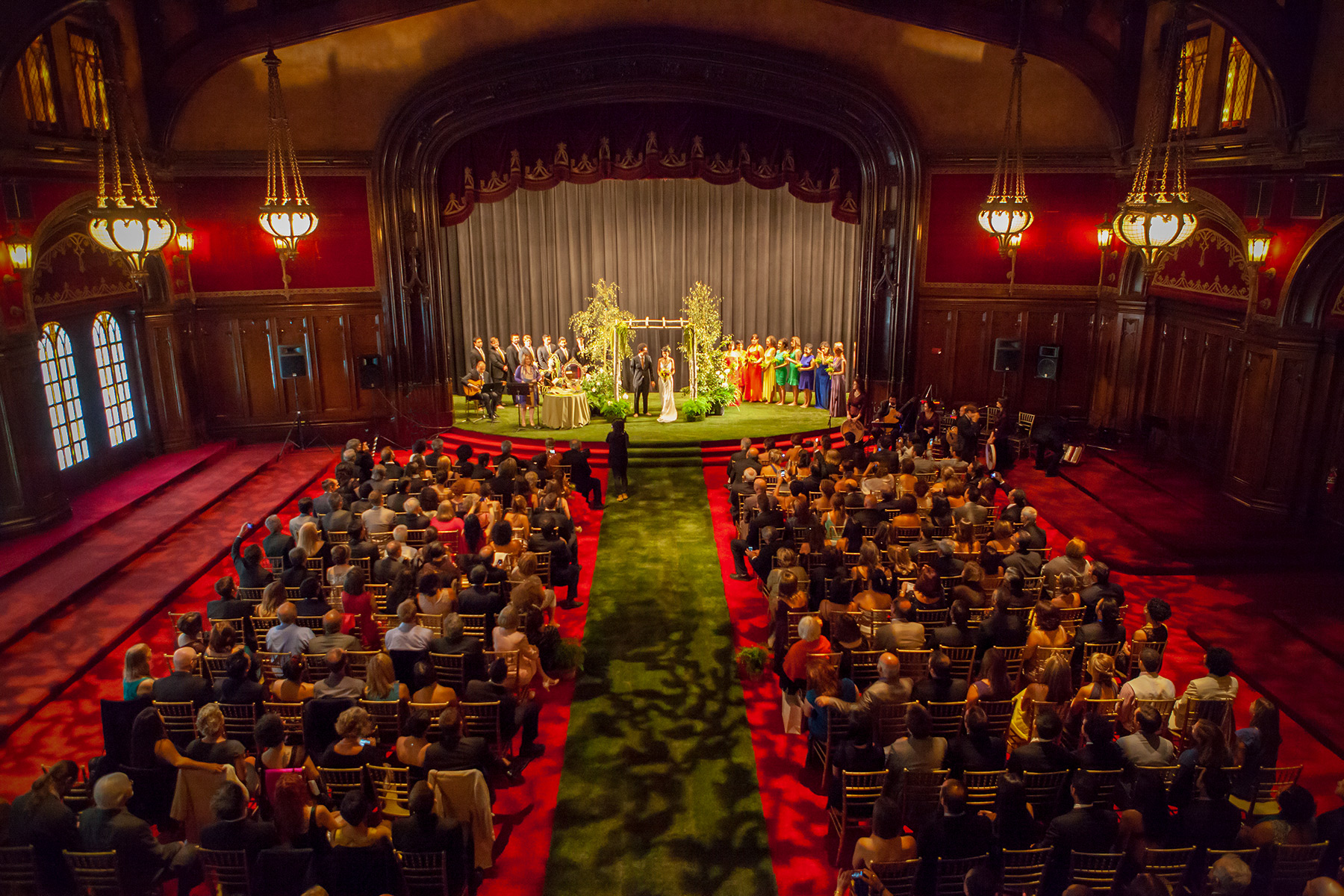 wedding ceremony at the Regency Ballroom, San Francisco